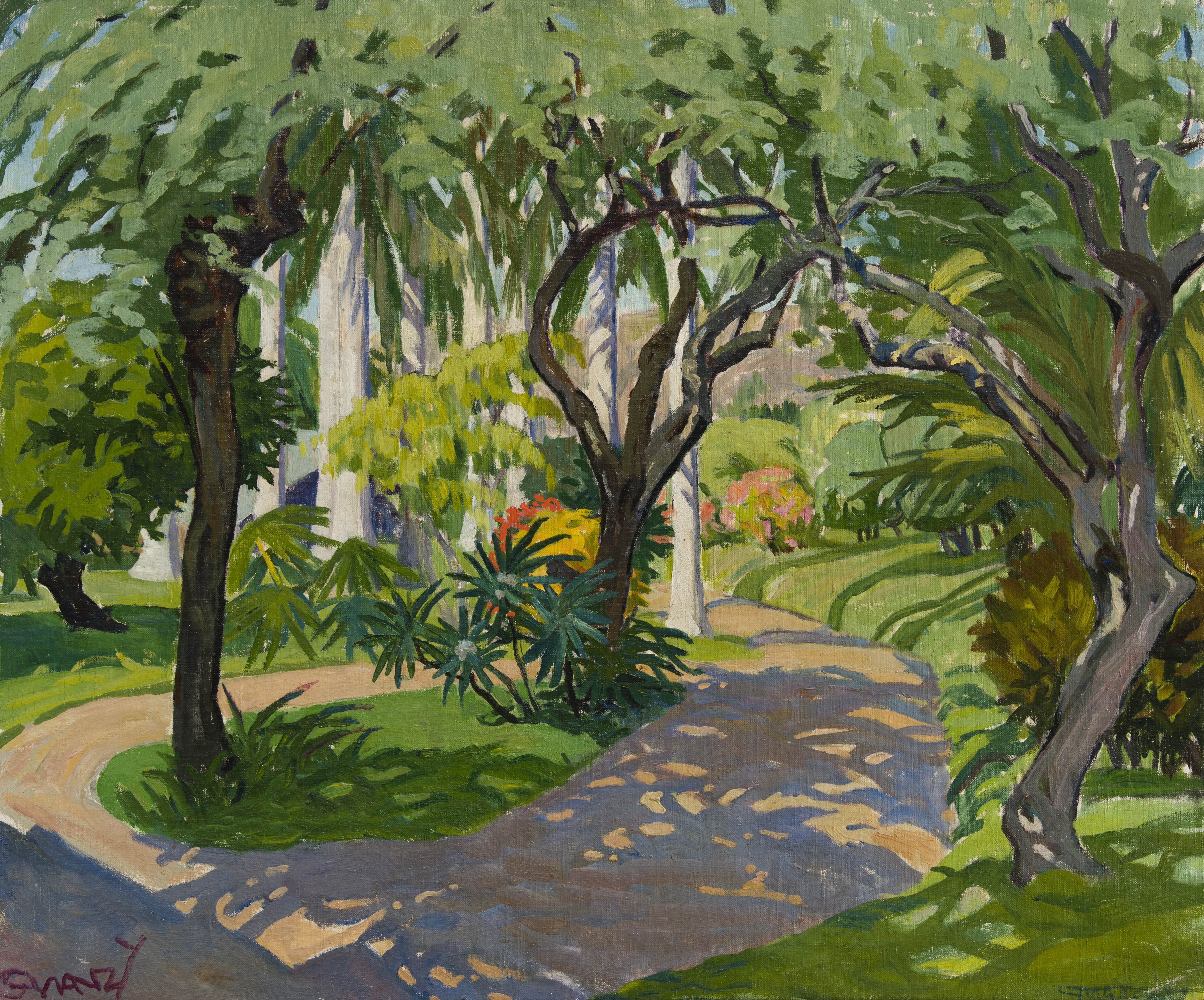 A painting of a path in a park

Description automatically generated