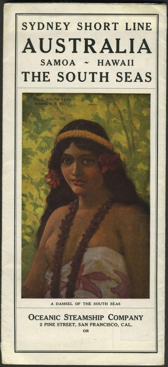Image 1 of 2 for Sydney Short Line. Australia Samoa ~ Hawaii The South Seas. Oceanic Steamship Company.