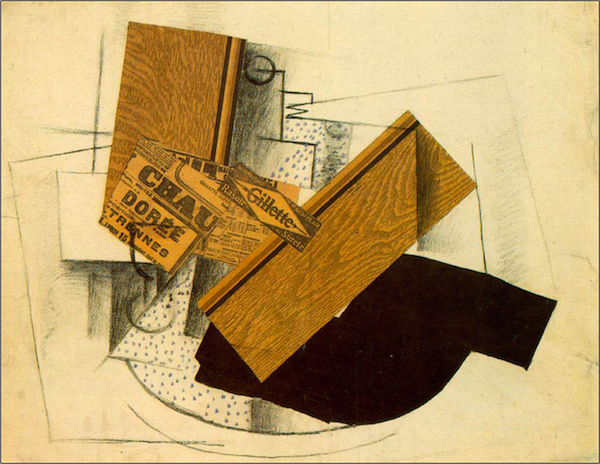 Description: Georges Braque - Razor blades on the Table, Still Life